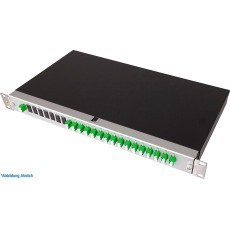 KEV 19" 1HE Splitter Modul Netcom PLC 4x 1:2 