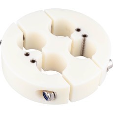 Bride de fixation pour tube de cloisonnement 