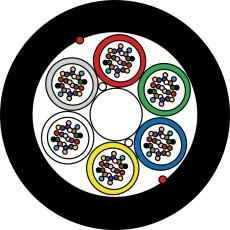 ZTT-Micro-Kabel-HDPE-6x24-144-Fasern-G657A1-SCS 