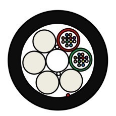 ZTT-Micro-Kabel-HDPE-2x12-024-Fasern-G657A1 