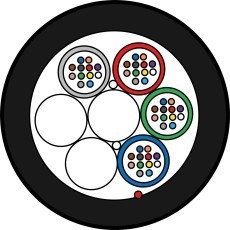 ZTT-Minicâble-HDPE-4x12-048-fibres-G652D