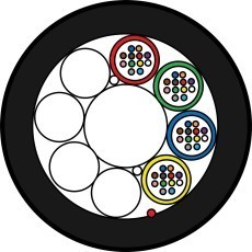 ZTT-Minicâble-HDPE-4x12-048-fibres-G652D