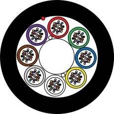 ZTT-Minicâble-HDPE-8x24-192-fibres-G657A1