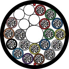 ZTT-Minicâble-HDPE-18x24-432-fibres-G657A1