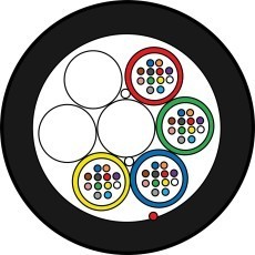 ZTT-Micro-Kabel-HDPE-4x12-048-Fasern-G657A1-SCS 