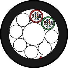 YOFC-Minicâble-HDPE-2x12-024-fibres-G657A1