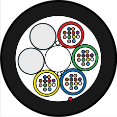 ZTT-Minicâble-HDPE-4x12-048-fibres-G652D