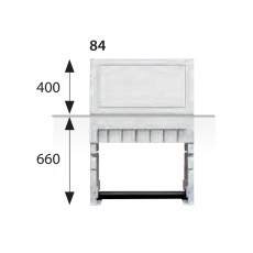 Sockel UNI8 und FCC-8, 400mm tief