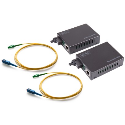 Media Converter Set Gigabit WDM 1310/1550 SM SC/PC 